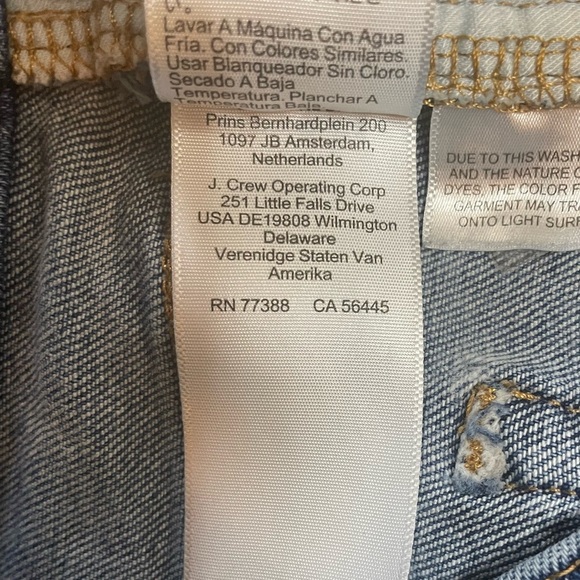 J. Crew Factory Essential Straight Raw Hem Medium Blue Denim Jeans Womens Sz 28 - Picture 10 of 12